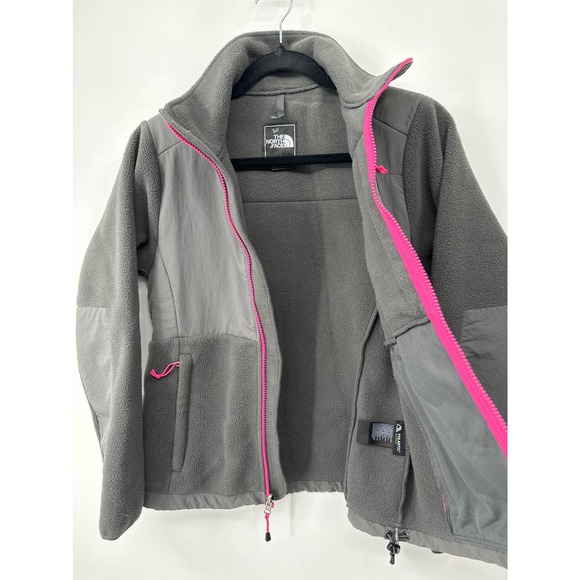 The North Face Polartic Denali Jacket Fleece Zip Up Turtle Neck Black Pink XS - Picture 5 of 8
